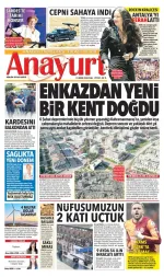 Anayurt Gazetesi manşeti