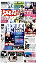 Sabah manşeti