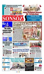 Sonsöz Gazetesi manşeti