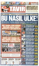 Tavır Gazetesi manşeti