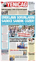 Türkiye'de Yeni Çağ Gazetesi manşeti