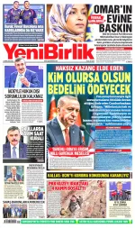YeniBirlik manşeti